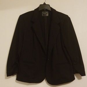 Christian Siriano black 3/4 sleeved Blazer